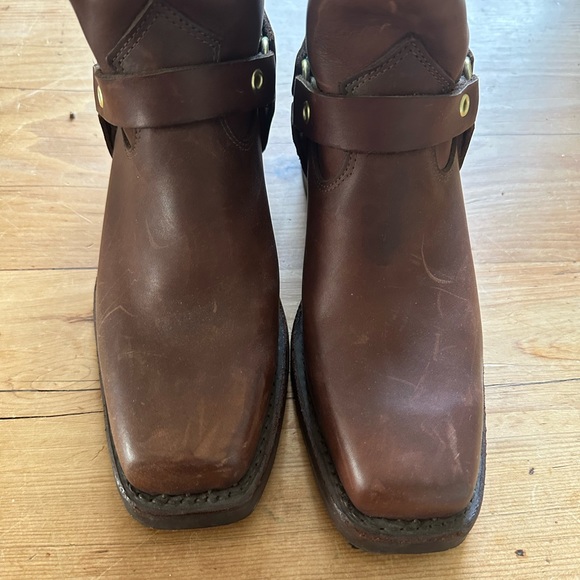 DAYTON Leather Riding Boots, Oxblood Brown, Motorcycle Boots - Picture 7 of 7